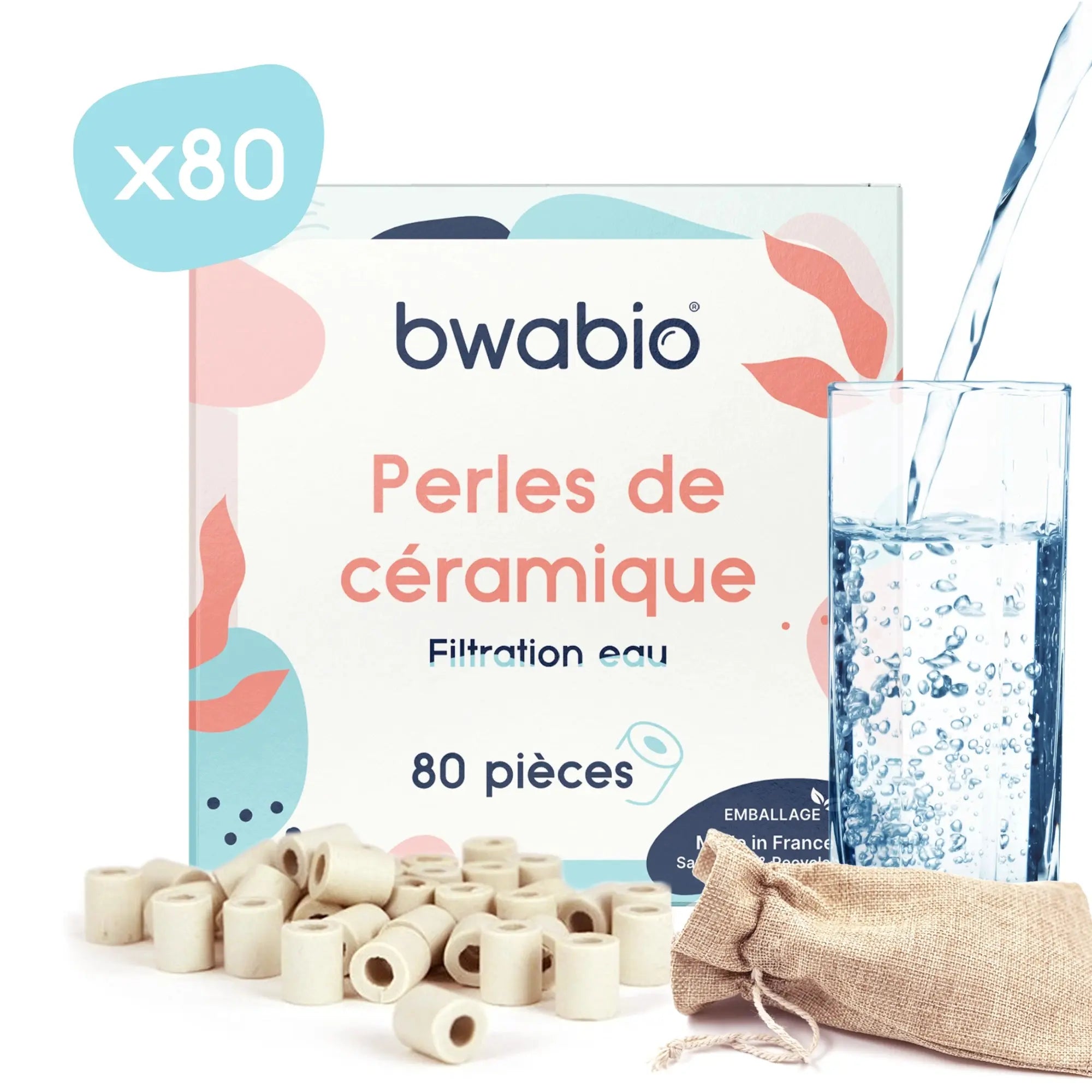 80 Perles de Céramique – Filtre à Eau Naturel Bwabio