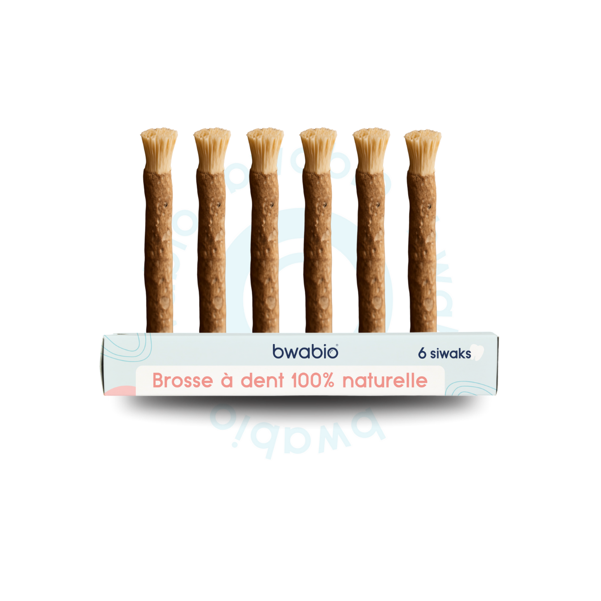 Pack de 6 siwak naturels – utilisé comme une brosse à Dents, produit écologiques & zéro déchet de la marque Bwabio