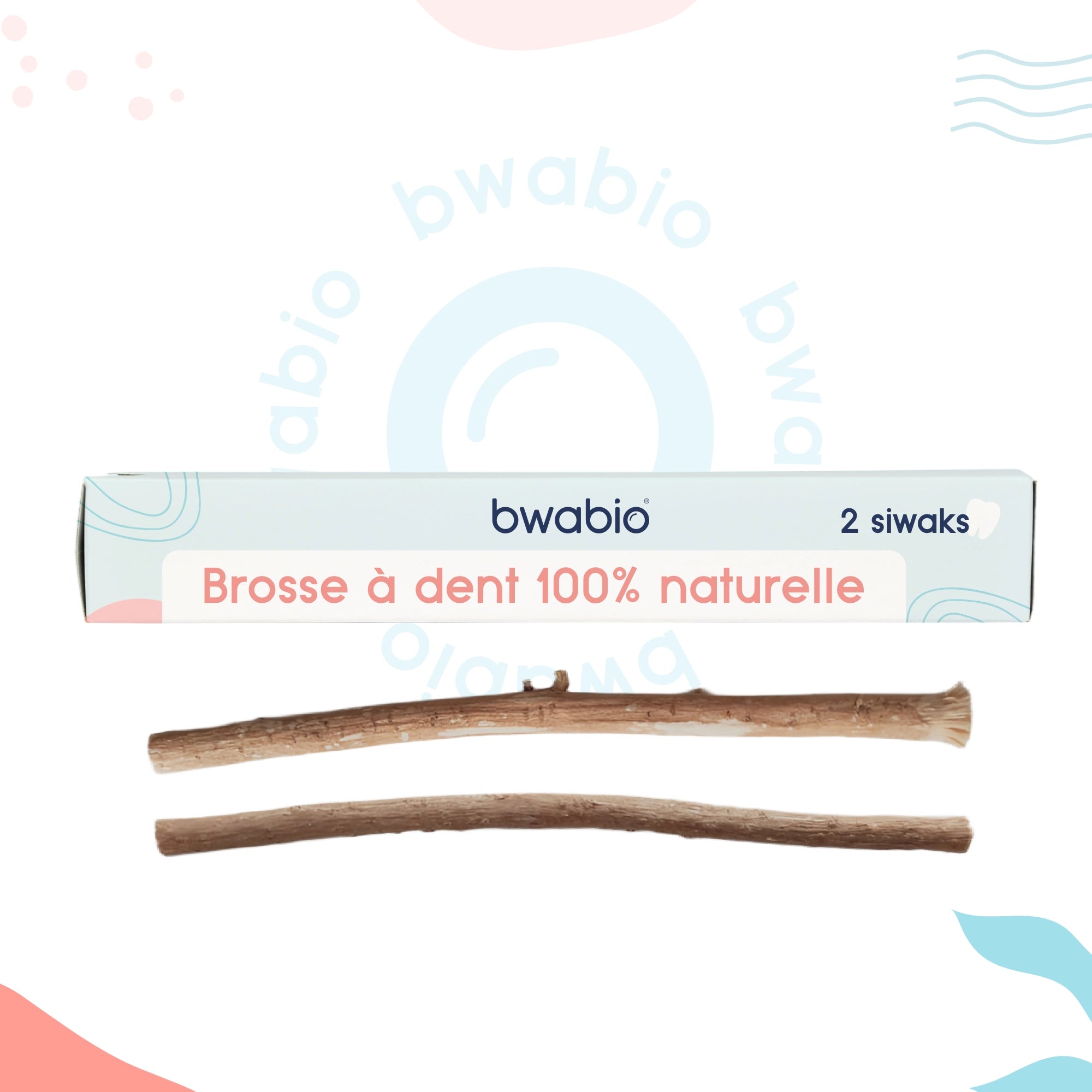 Pack de 2 Siwak Naturels – Brosses à Dents Écologiques & Zéro Déchet Bwabio