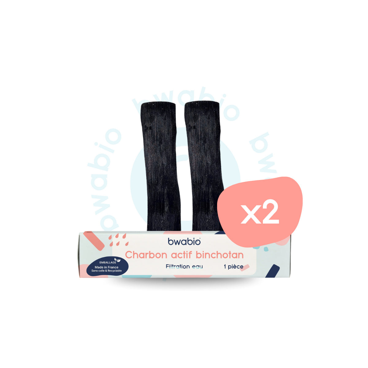 2 Charbon binchotan issu du Japon de la marque Bwabio